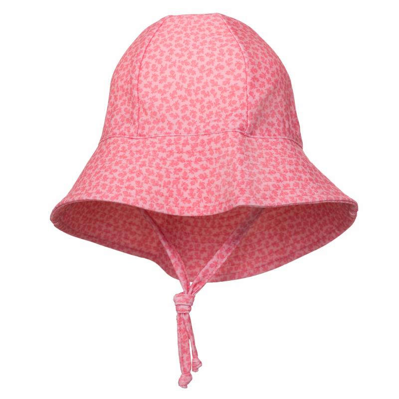 Petit Crabe Frey UV hat - pink flowers