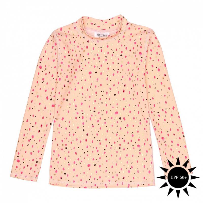 Soft Gallery astin sun shirt shimmy peach parfait UPF 50+