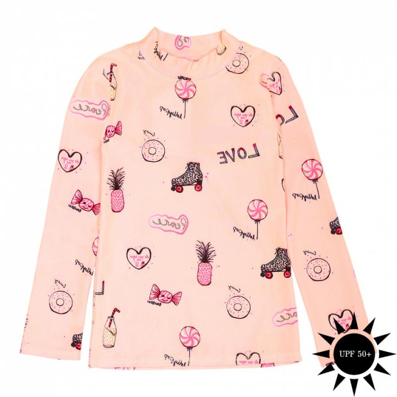 Soft Gallery baby astin sun shirt candy rose cloud UPF 50+