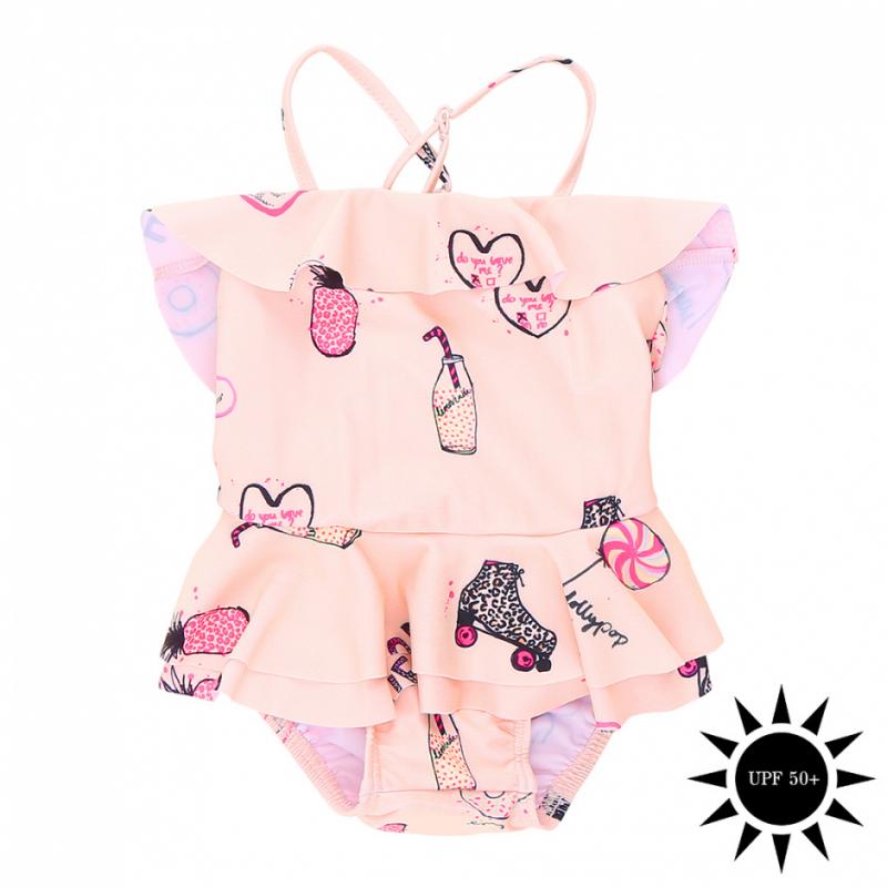 Soft Gallery shirley swimsuit candy rose cloud UPF 50+